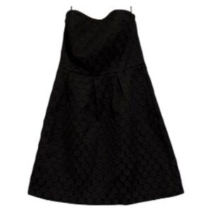 White House Black Market Strapless Black Dress
